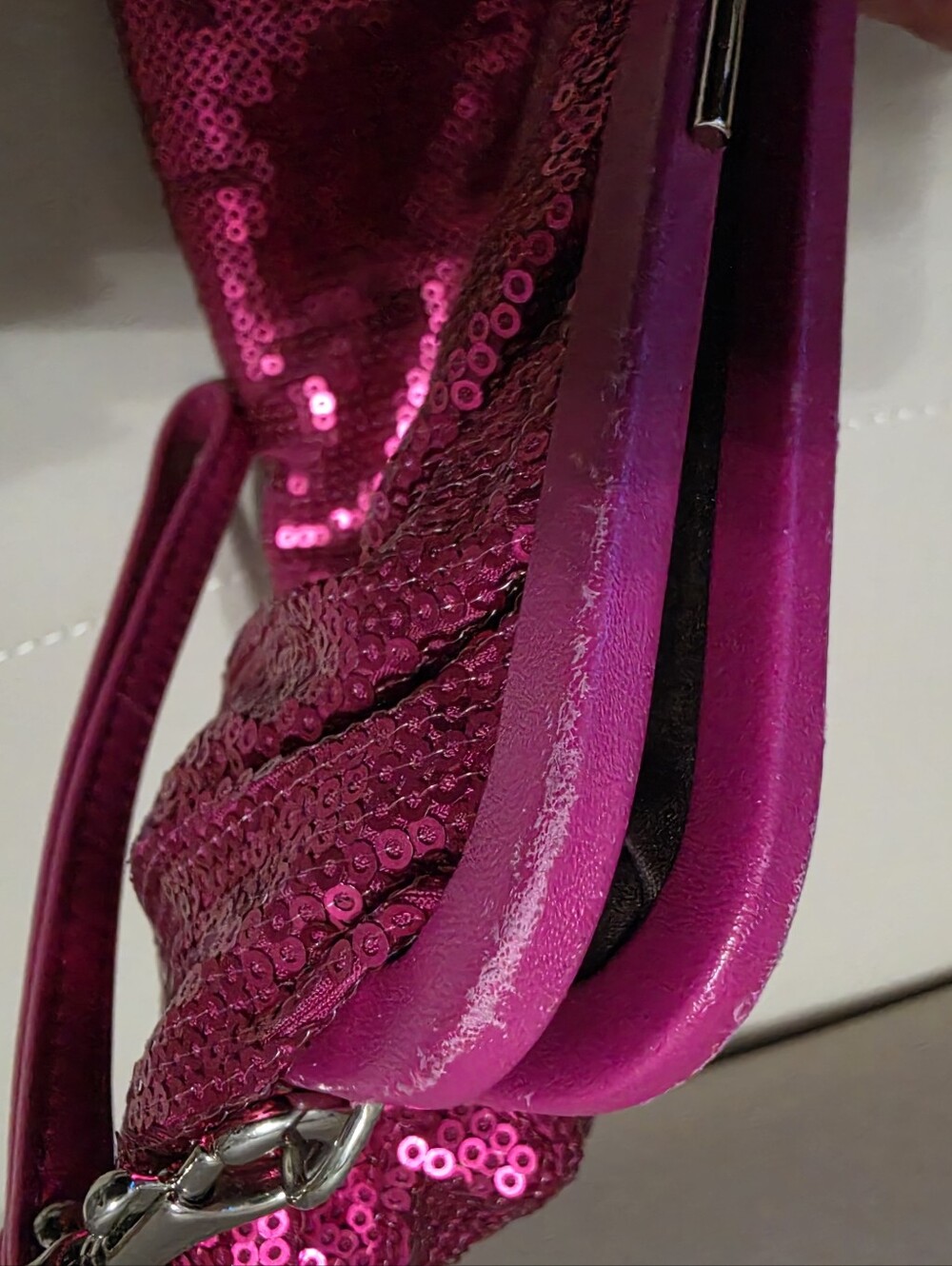 Coach Pink Sequin Wristlet Clutch - Picture 5 of 7